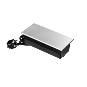 GNIAZDO MEBLOWE 2x2P+Z ORNO OR-GM-9043/G 2xUSB KABEL 1,8m